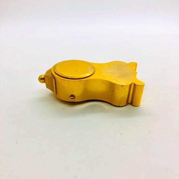 Small vintage brass miniature grandfather clock - Picture 3 of 9